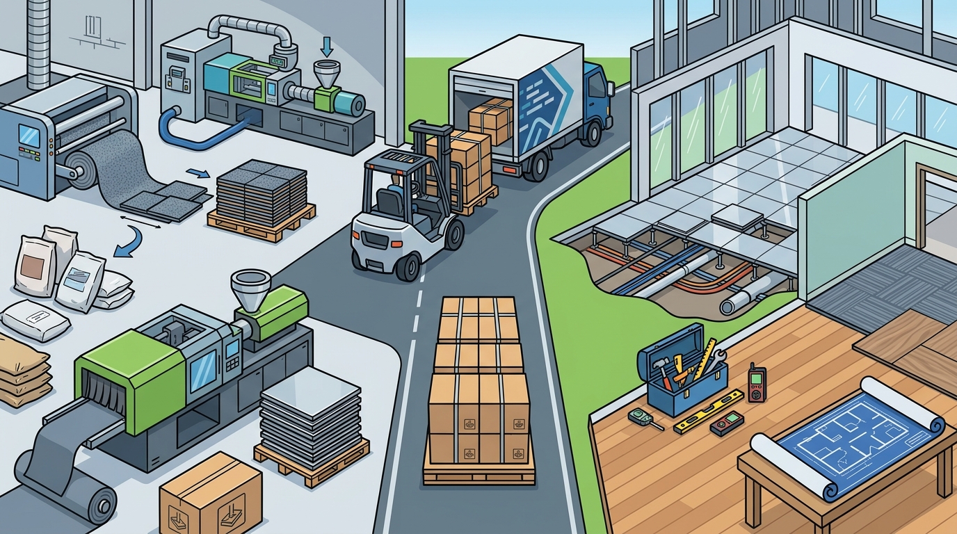 End-to-End Flooring: Manufacturer to Install Management
