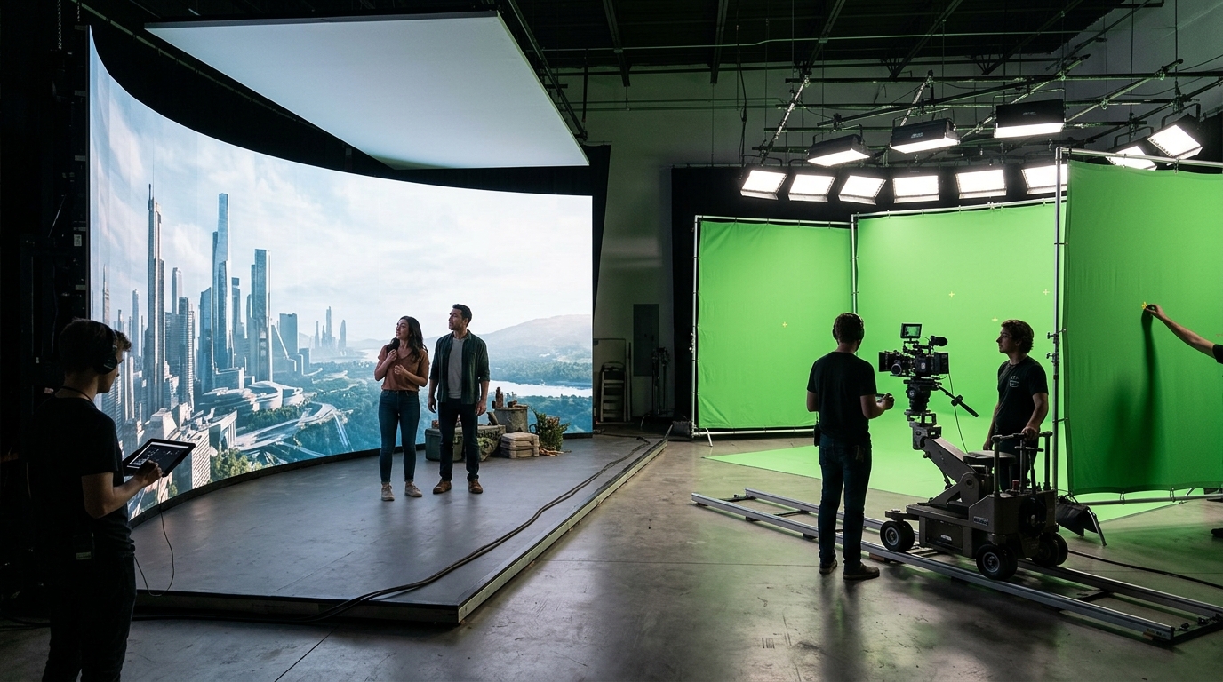 LED Volume vs Green Screen: When to Choose Virtual Production
