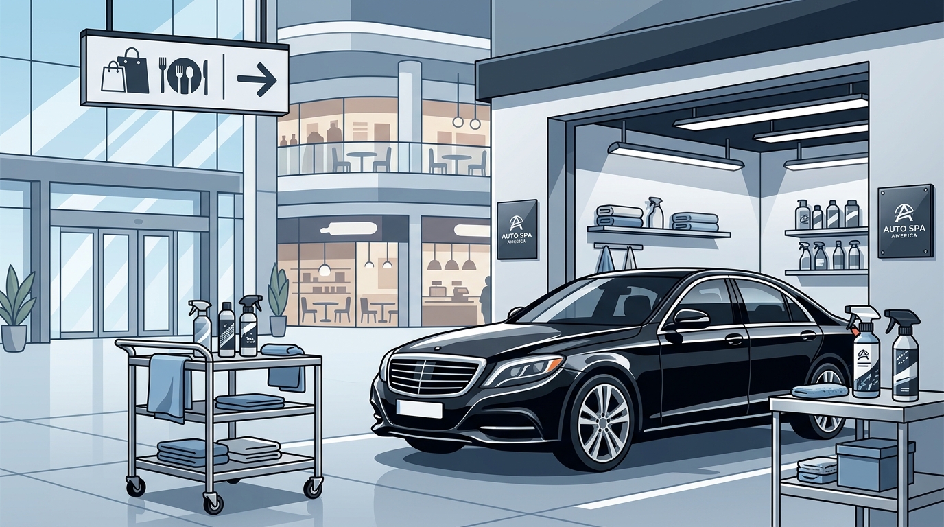 Can I Drop My Car Off for Detailing at a Mall?