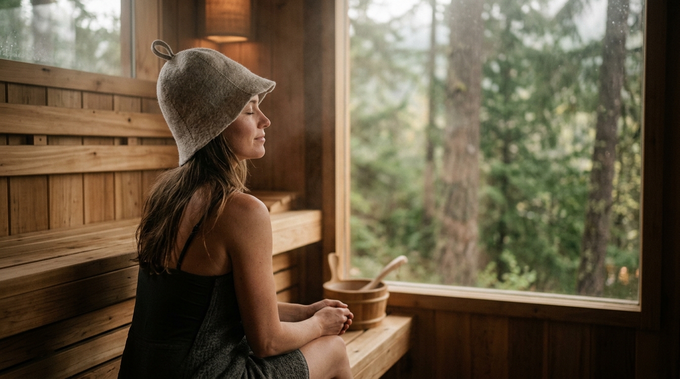 Buy Natural Sauna Hats: Synthetic-Free Guide