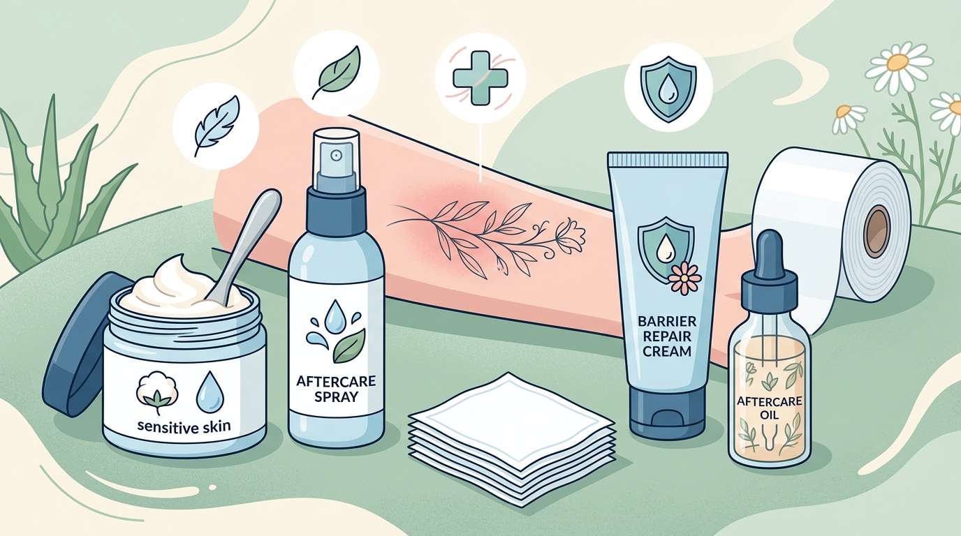 Sensitive Skin Tattoo Aftercare: A Gentle Healing Guide