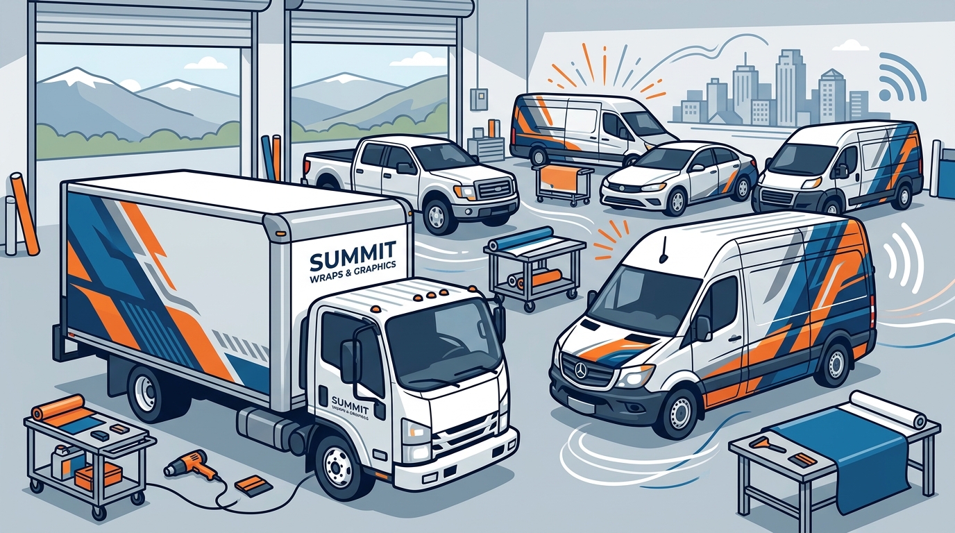 Commercial Vehicle Wraps in Salt Lake County | Summit Wraps