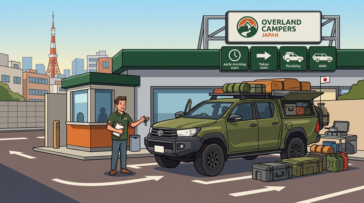 Pick Up a Camper Van in Central Tokyo: Overland Japan Guide