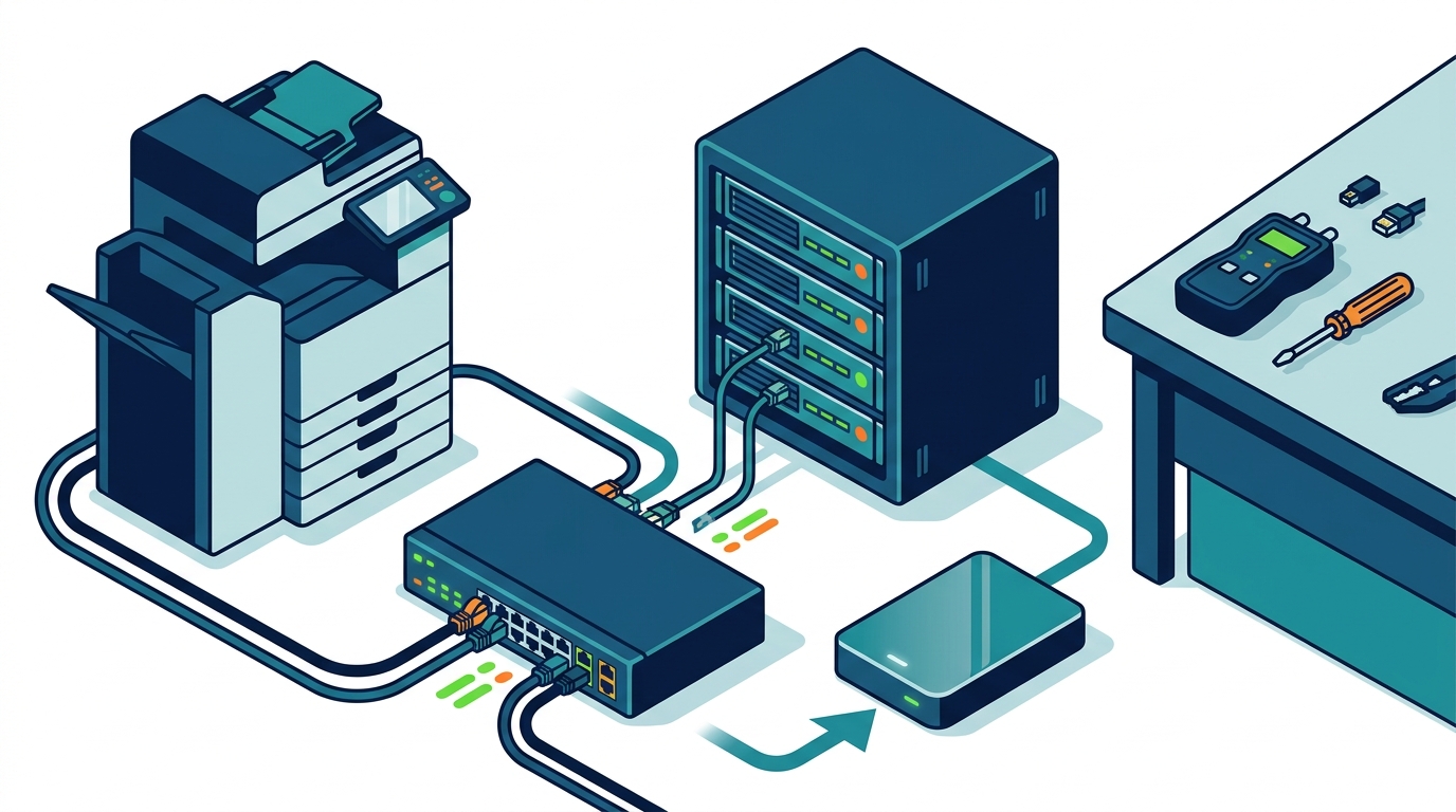 IT Support for Printer Setup, Network Troubleshooting & Data in