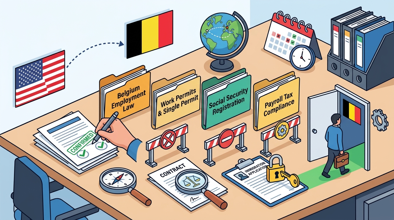 How US Companies Can Legally Hire in Belgium: A Complete Guide