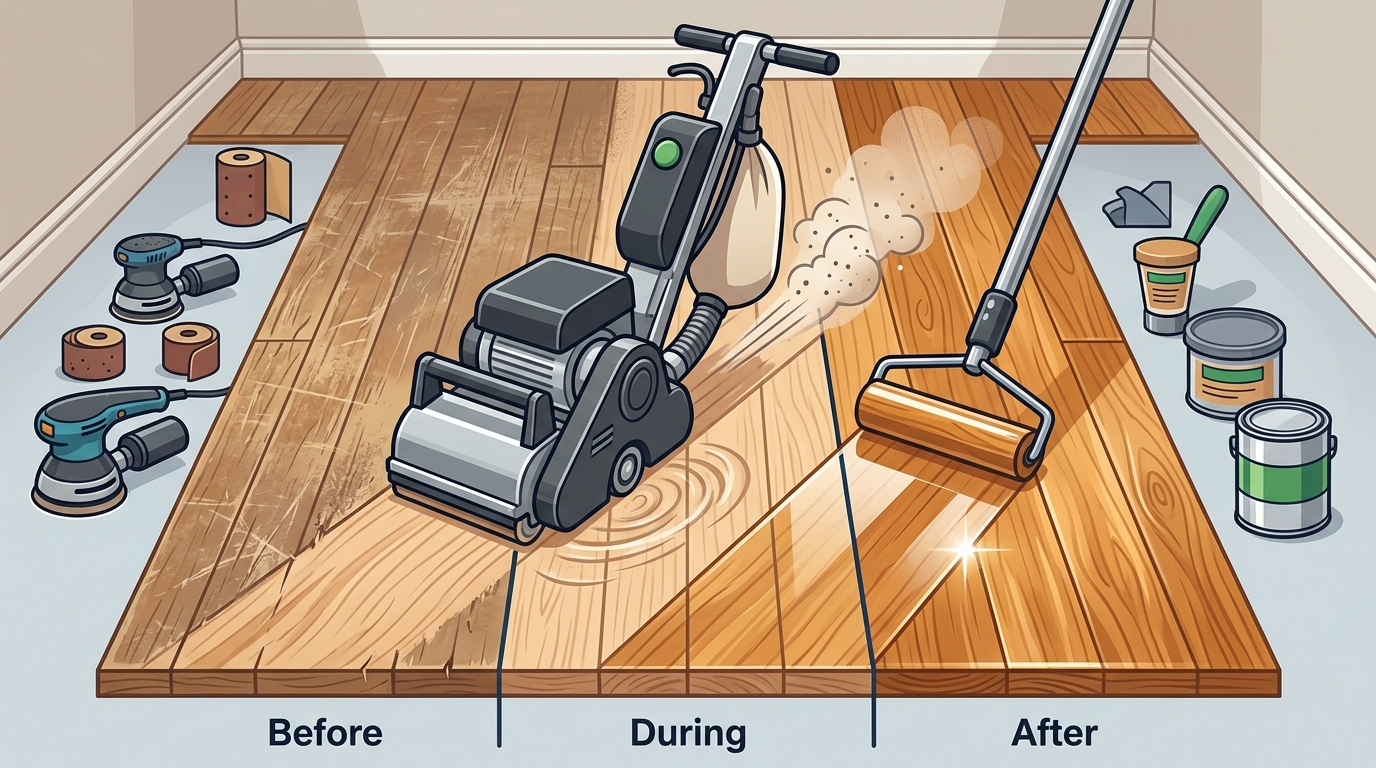 Benefits of Professional Hardwood Flooring Sanding and Refin