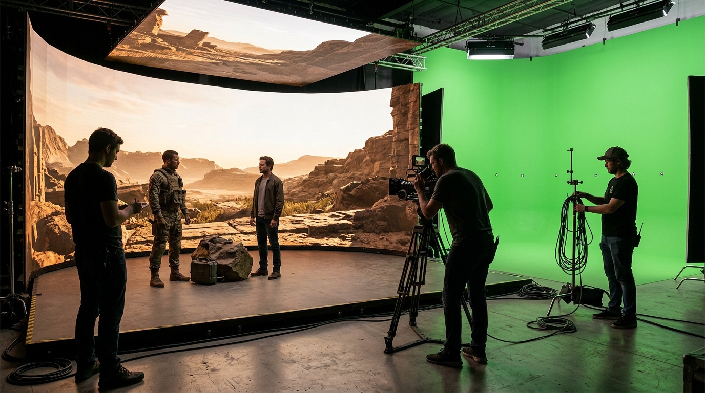 LED Volume vs Green Screen: When to Choose Virtual Production