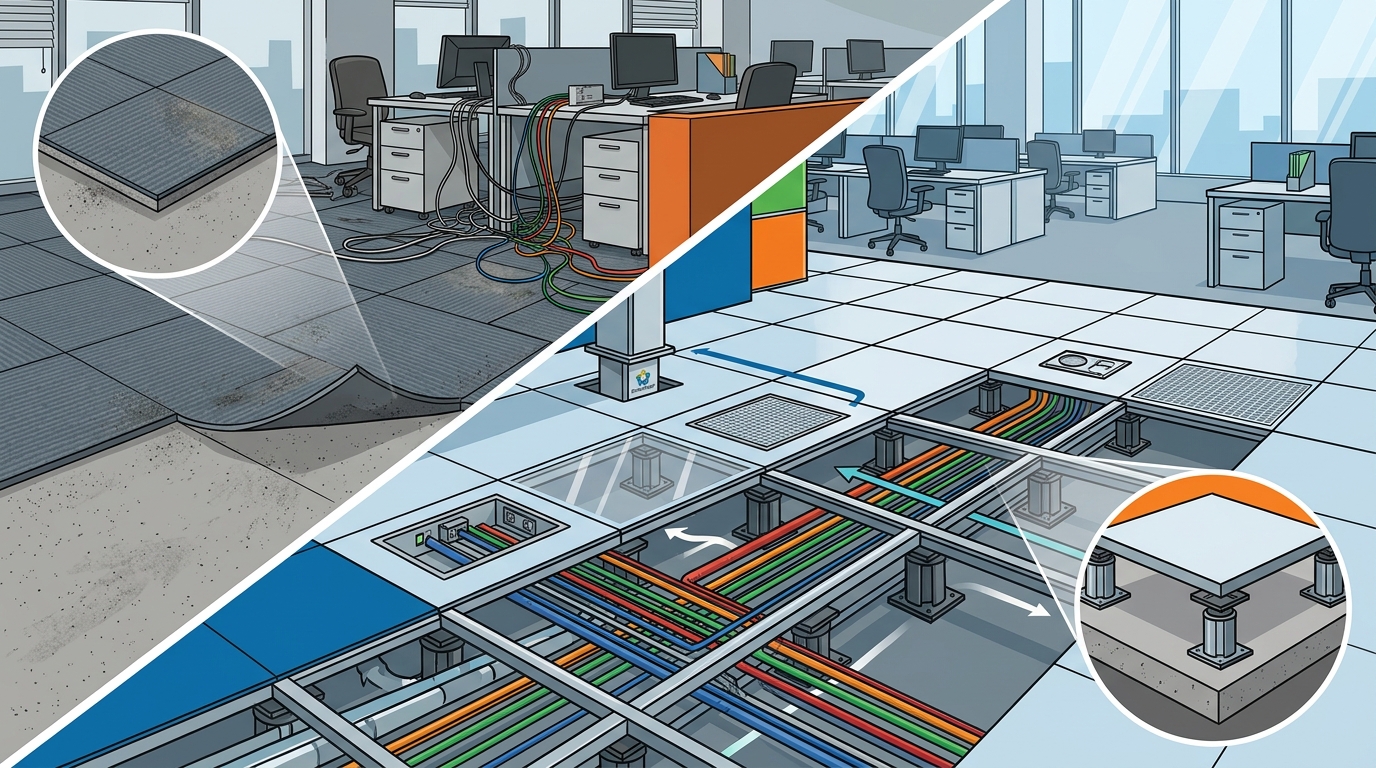 Access Flooring vs Traditional Options: A Complete Comparison