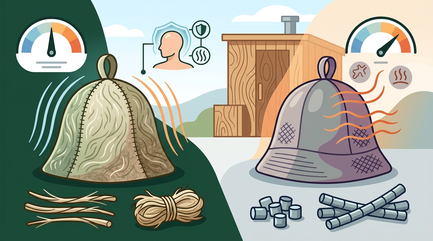 Buy Natural Sauna Hats: Synthetic-Free Guide