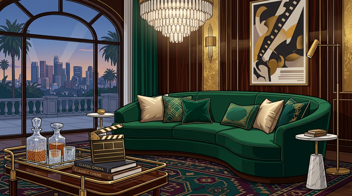 Hollywood Glamour & American Elegance in Luxury Interiors