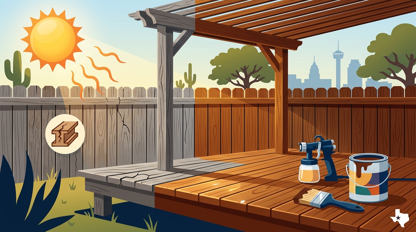 Who Does Deck, Fence & Pergola Staining in San Antonio?