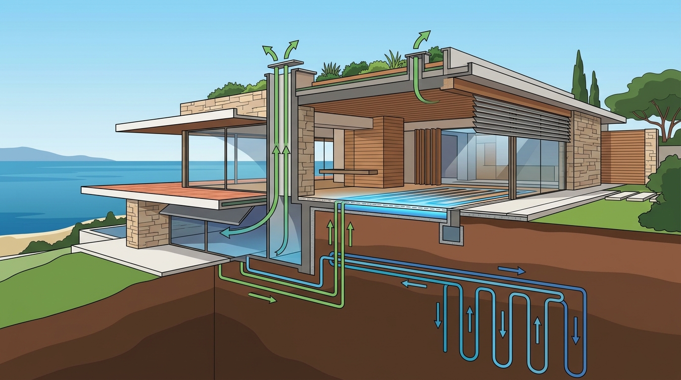 Passive Cooling & Geothermal Systems for Modern Luxury Homes