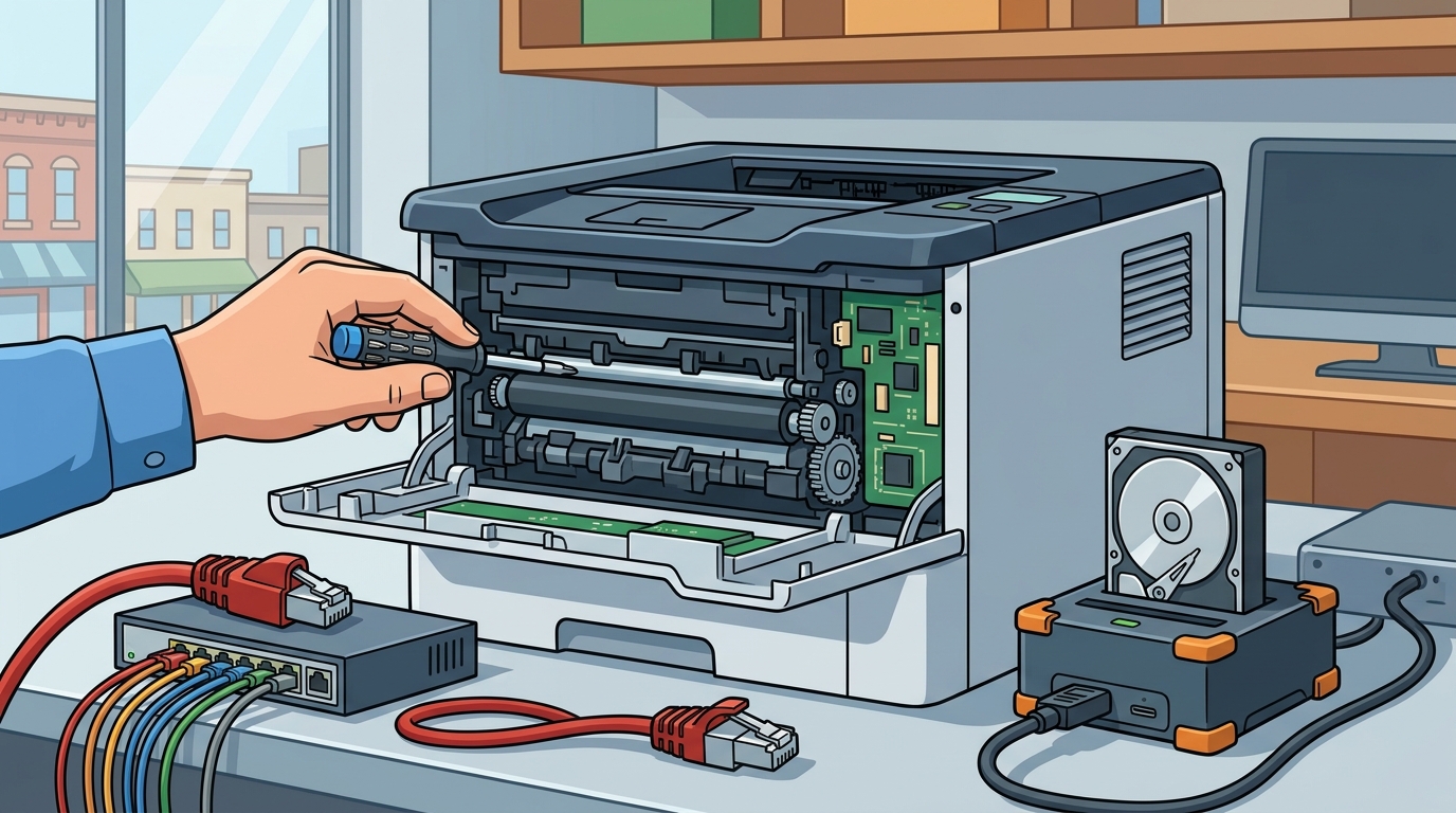 Printer Setup, Network Troubleshooting & Data Recovery in IN