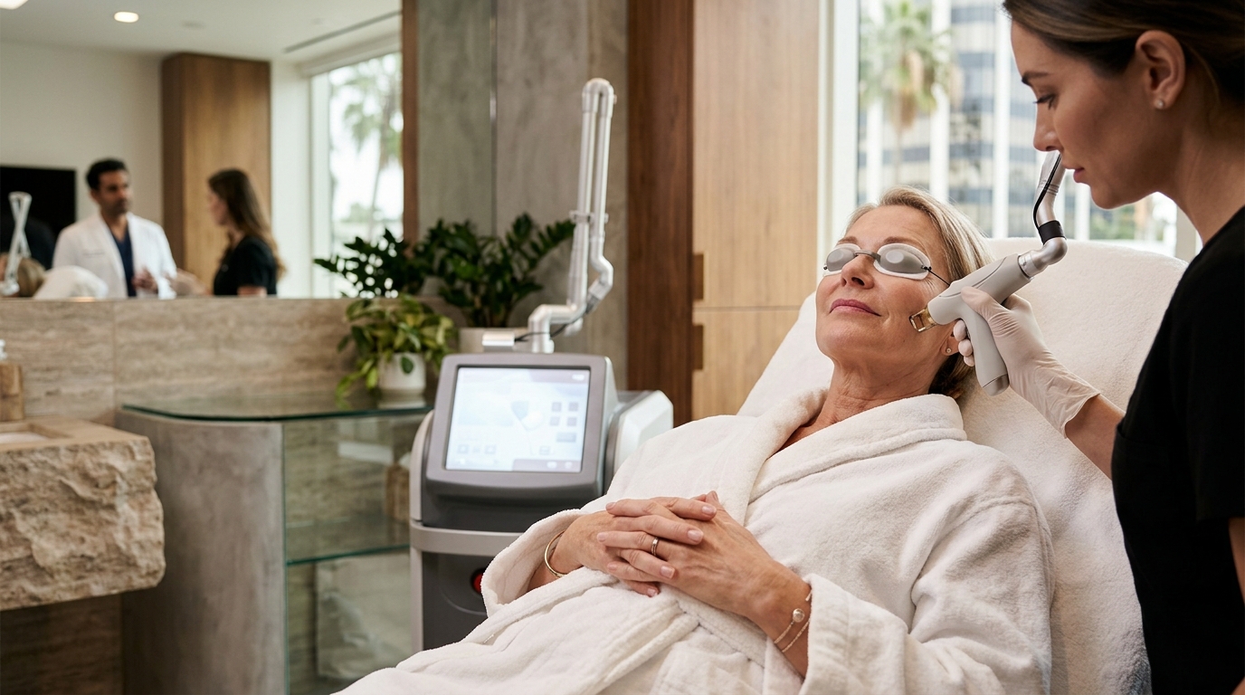 Who Offers Strong Laser Resurfacing for Wrinkles and Pigment?