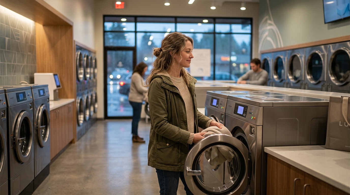 Modern Laundromat Near Seattle: Self-Service Washers & Dryers