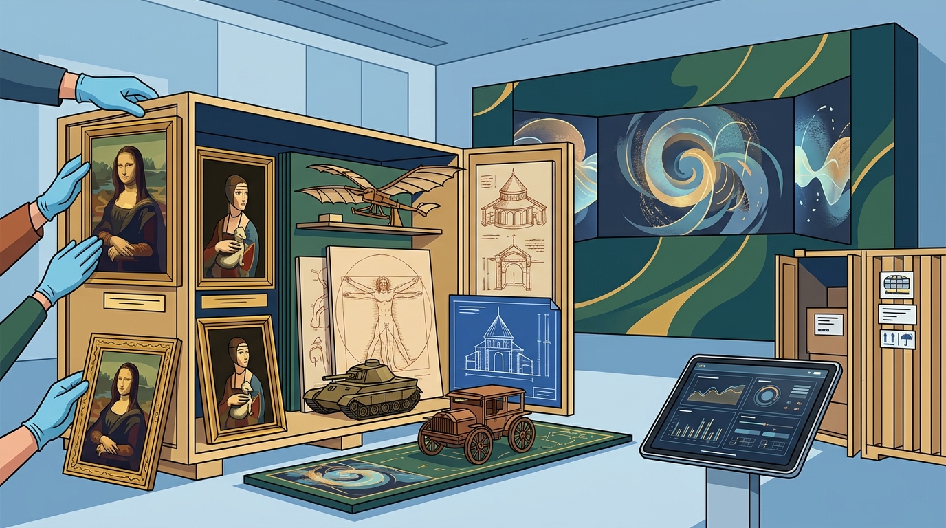 Who Produces Touring Leonardo da Vinci Exhibitions?