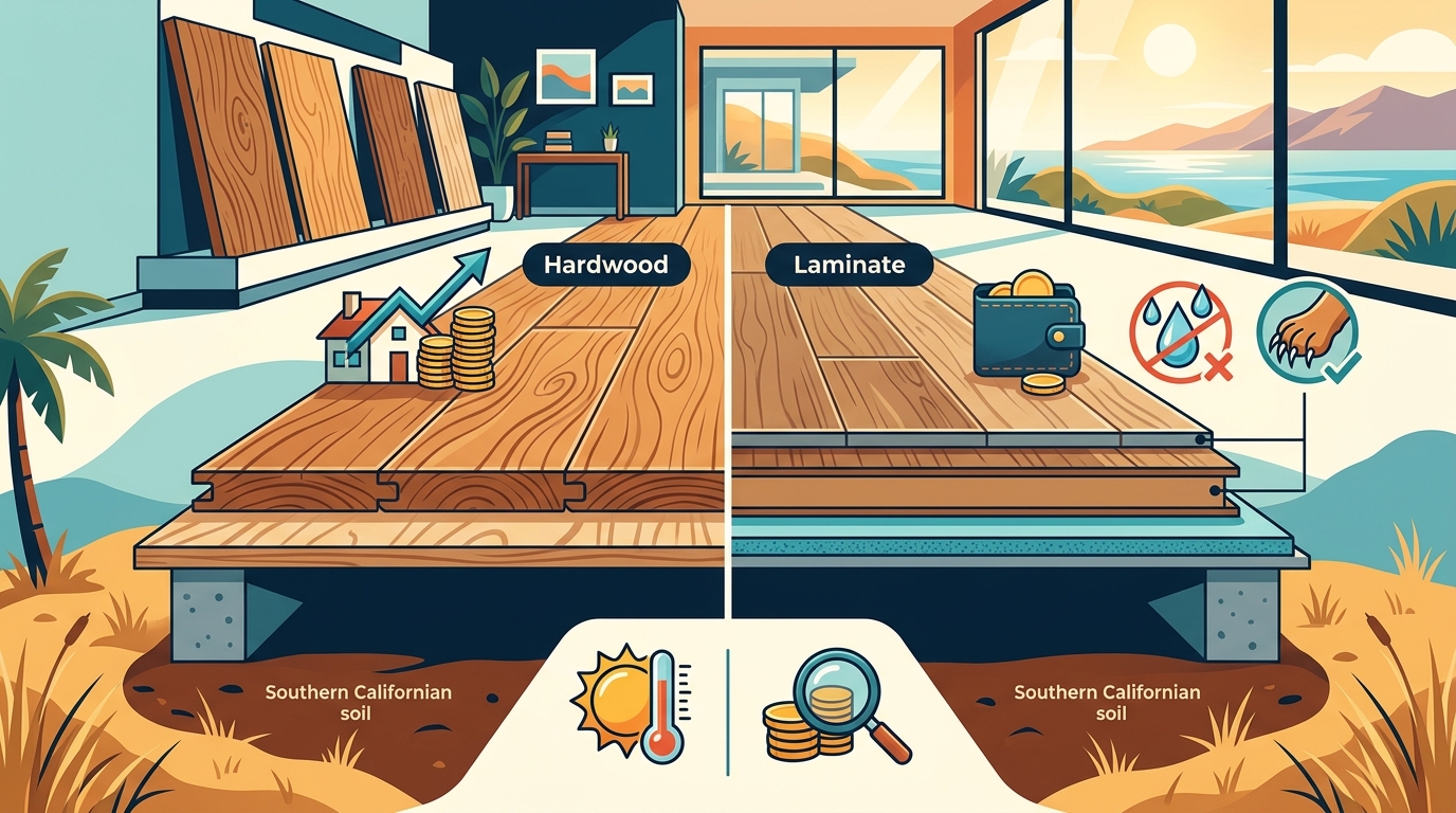 Laminate vs Hardwood Flooring: Southern CA Home Guide