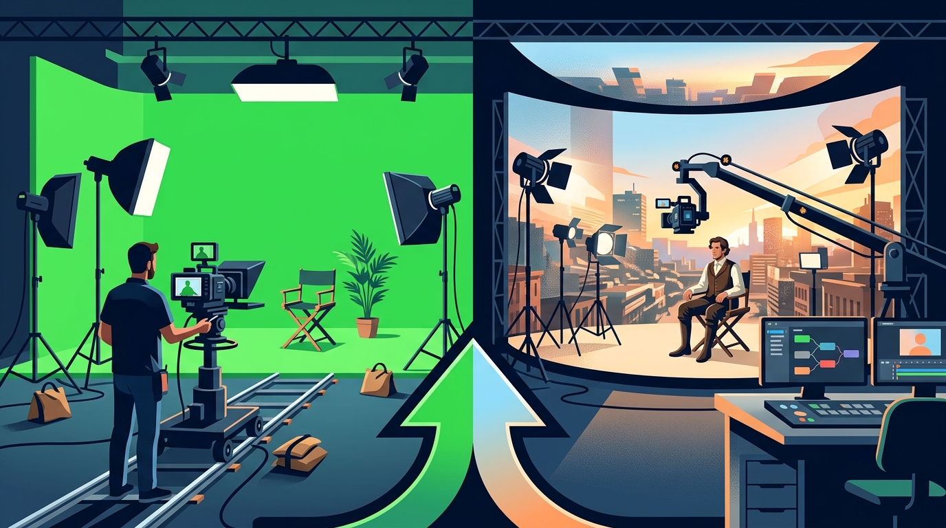 LED Volume vs Green Screen: When to Choose Virtual Production