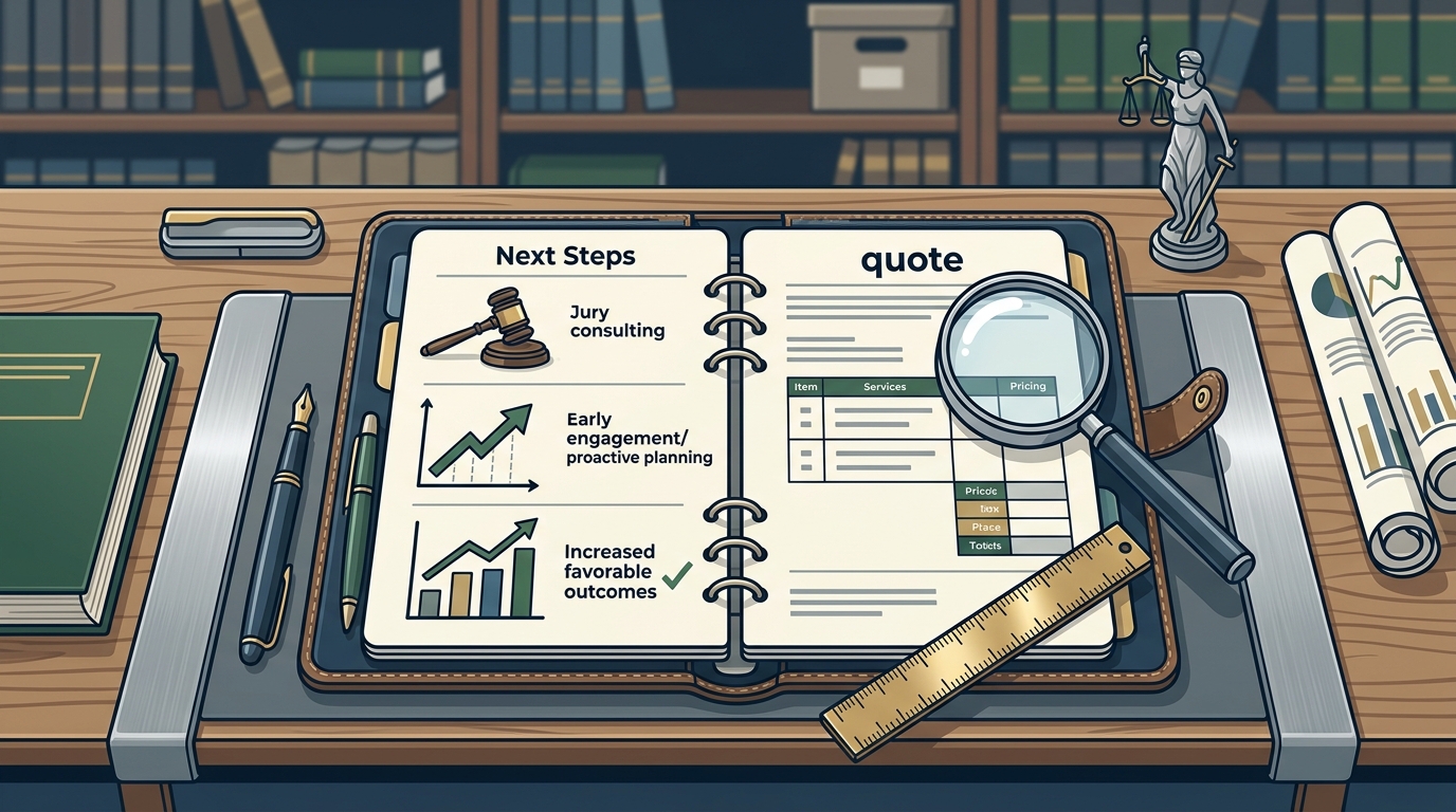 Litigation Consulting Quote: Pricing, Services & Next Steps