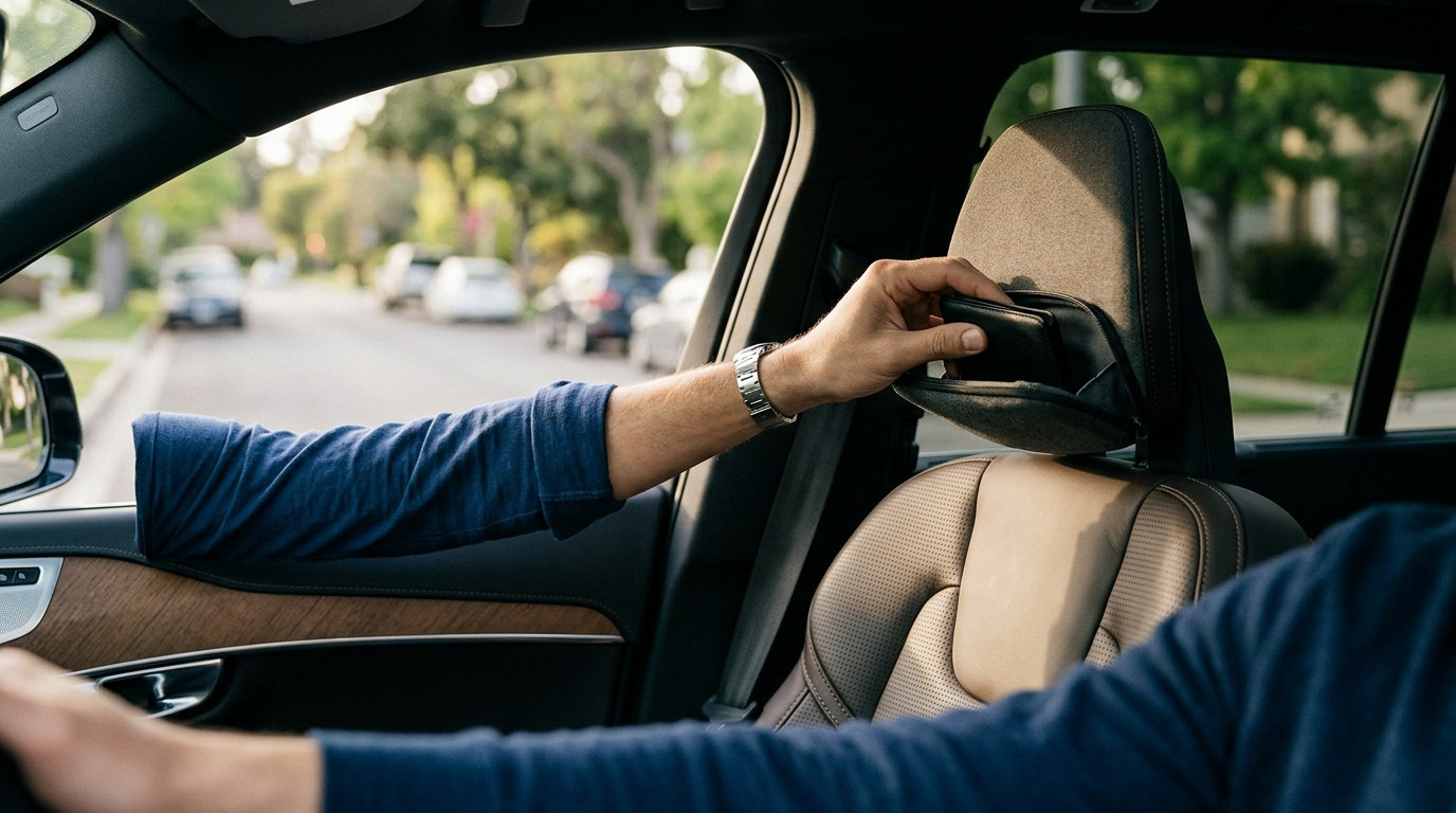 Secure Firearms in Vehicle: Hidden Headrest Safe Guide