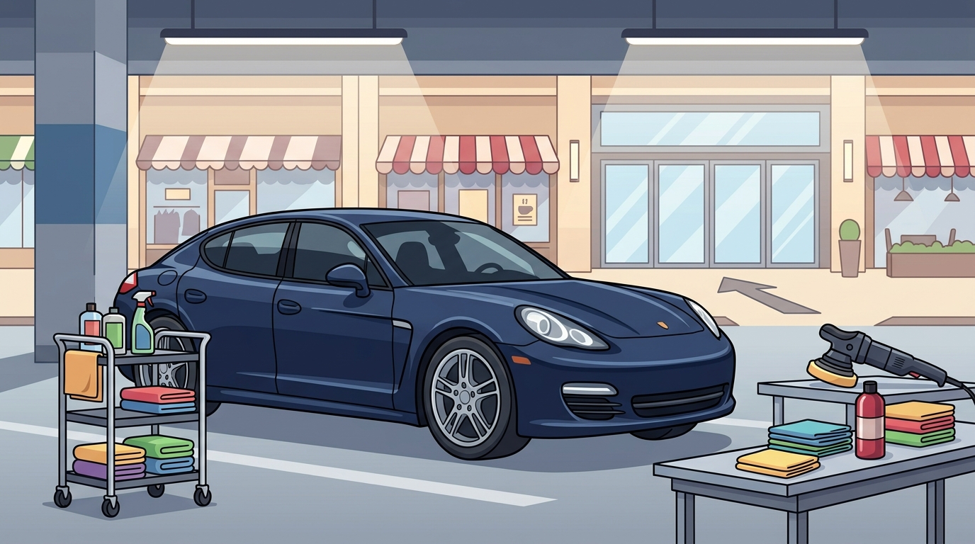 Can I Drop My Car Off for Detailing at a Mall?