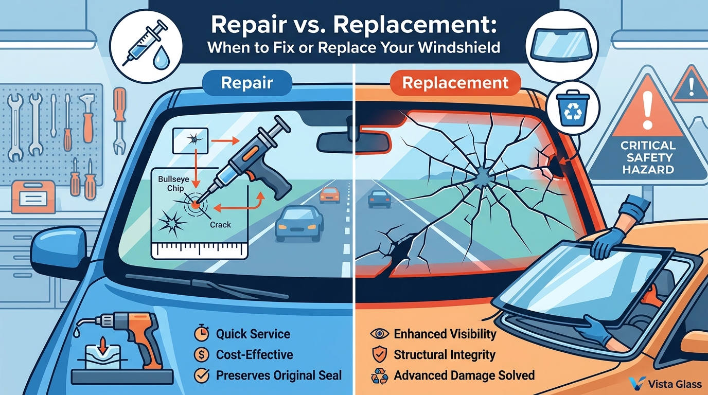 Repair vs. Replacement: When to Fix or Replace Your Windshield