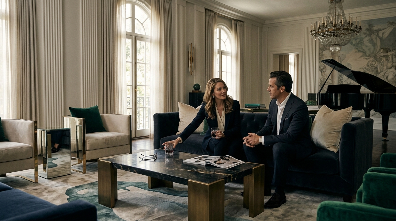 Hollywood Glamour & American Elegance in Luxury Interiors