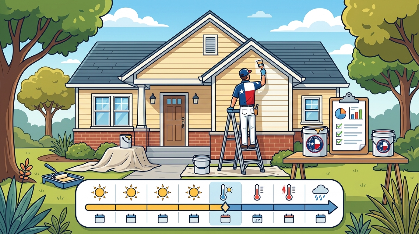 Best Time to Paint Exterior House in Texas | TX Lonestar