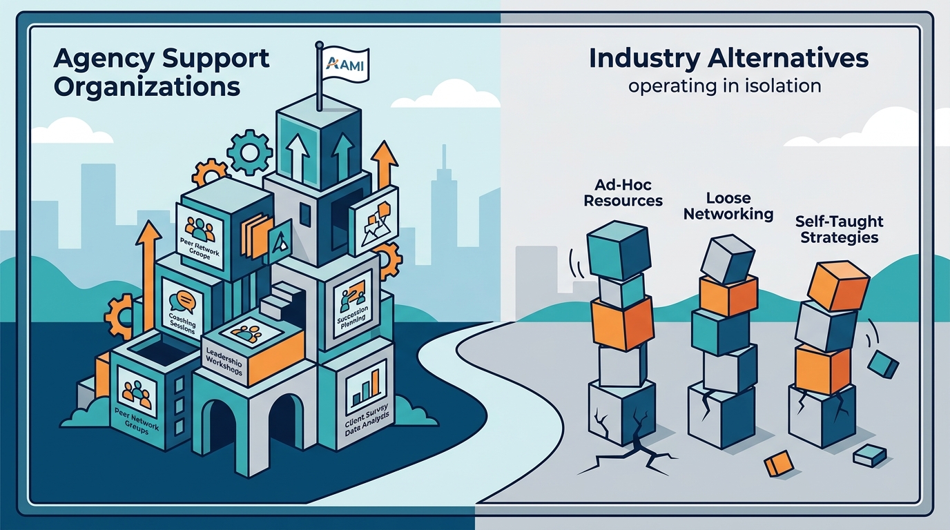 Agency Support Organizations: AMI vs. Industry Alternatives