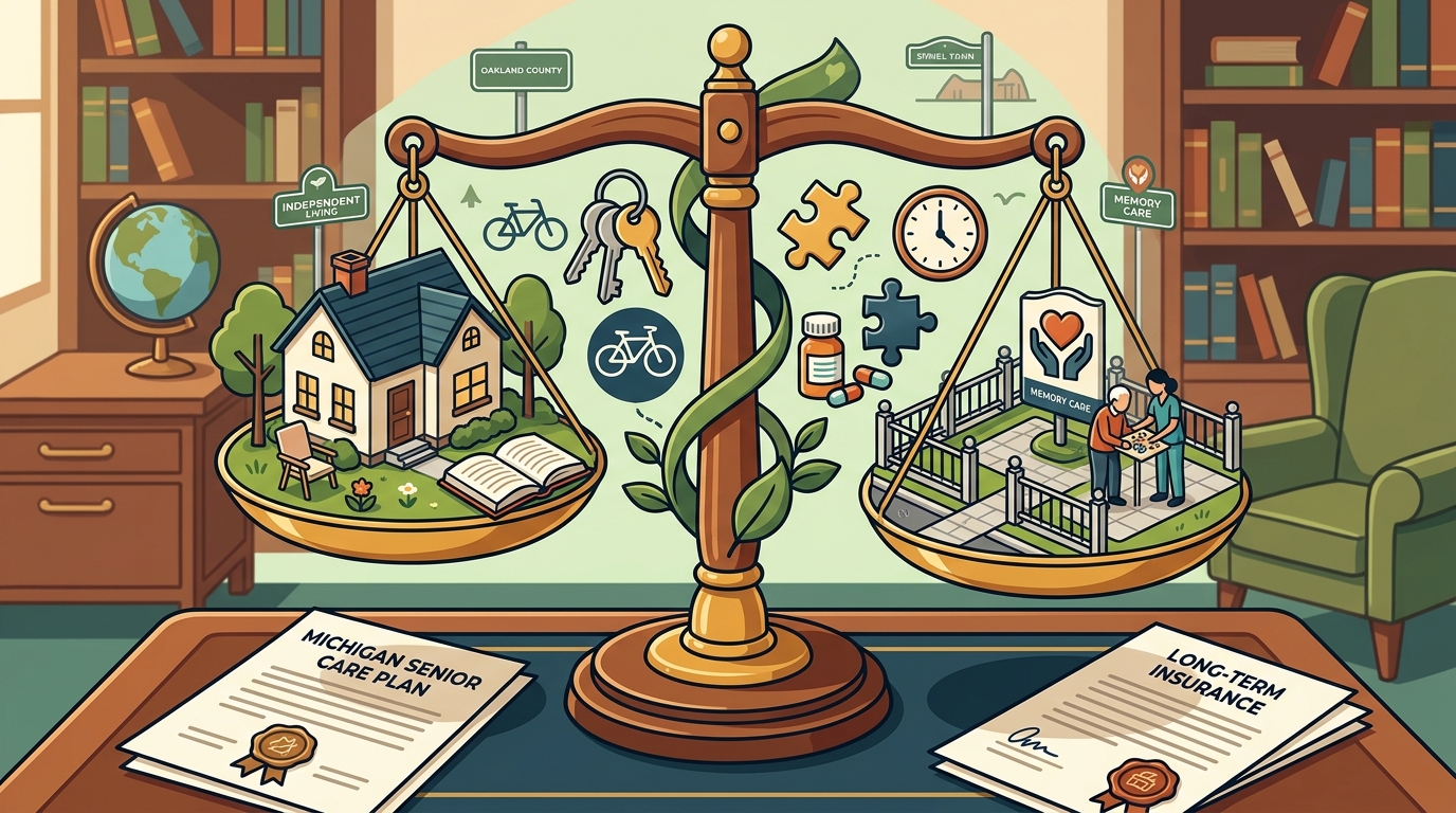 Independent Living vs. Memory Care: A Guide for Oakland County