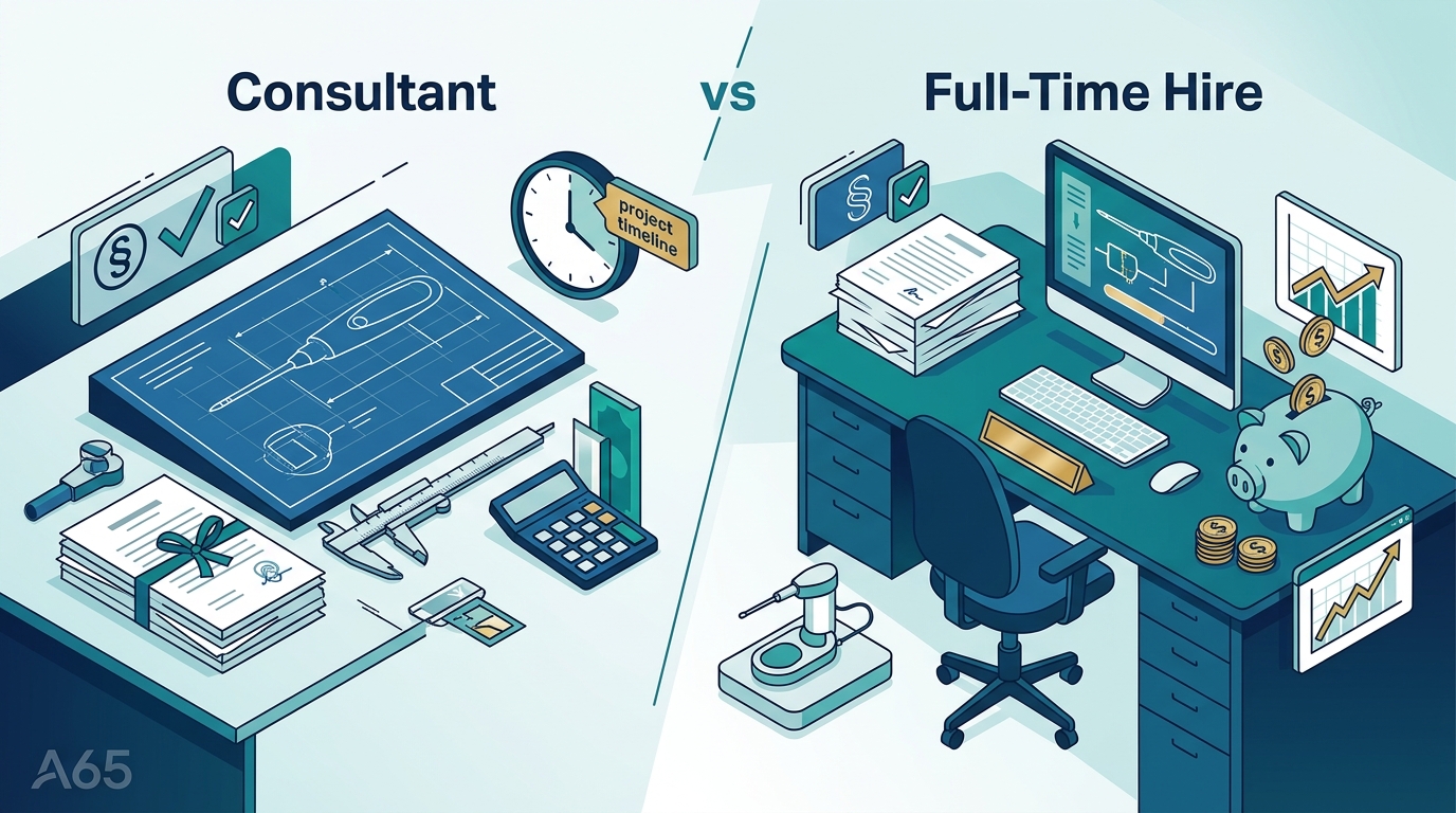 Medical Device Engineering Consultant vs. Full-Time Hire