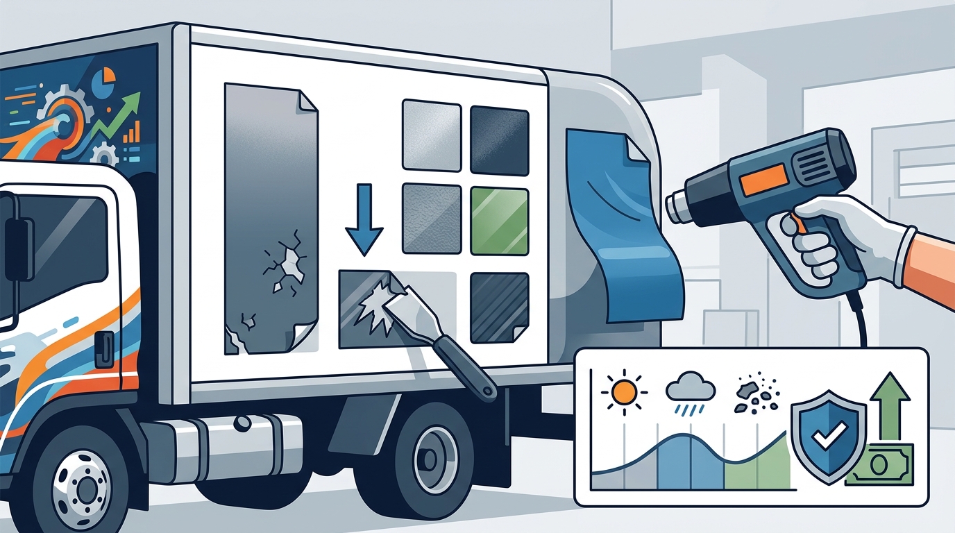 Choosing the Right Material for Commercial Vehicle Wraps