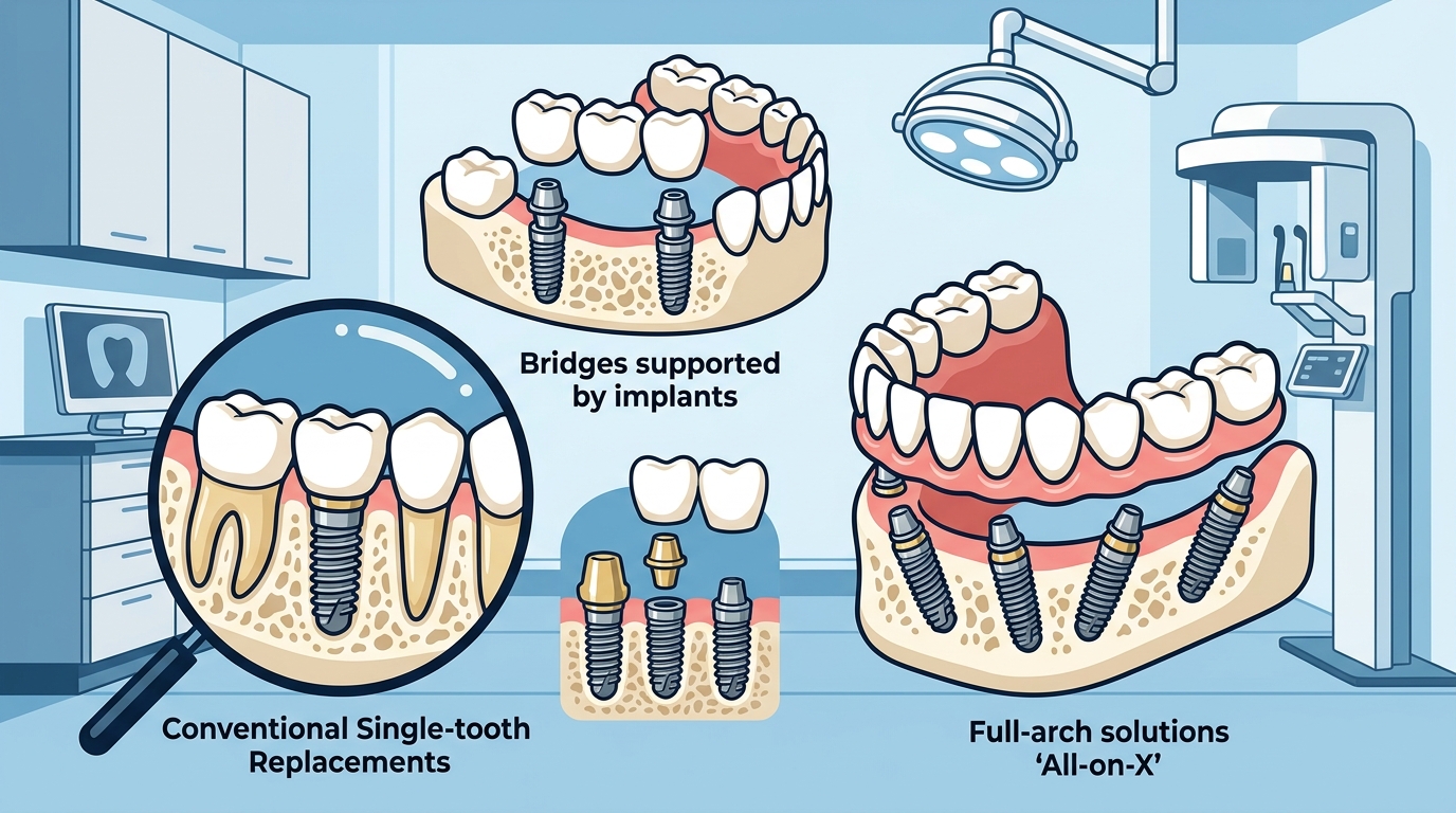 Types of Dental Implants: Conventional, All-on-X & More