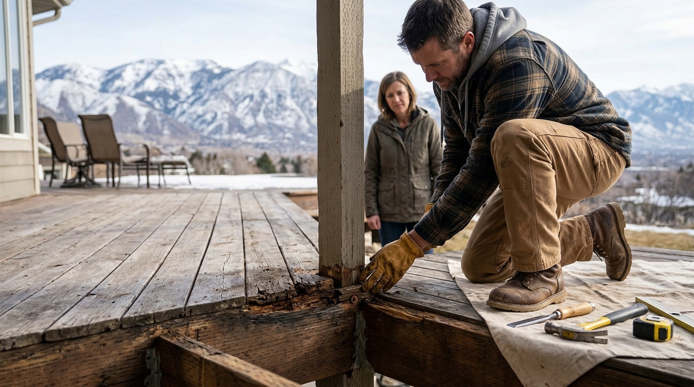 Fixing Rotting Decks in Utah: Snow, Sun & Repair Guide