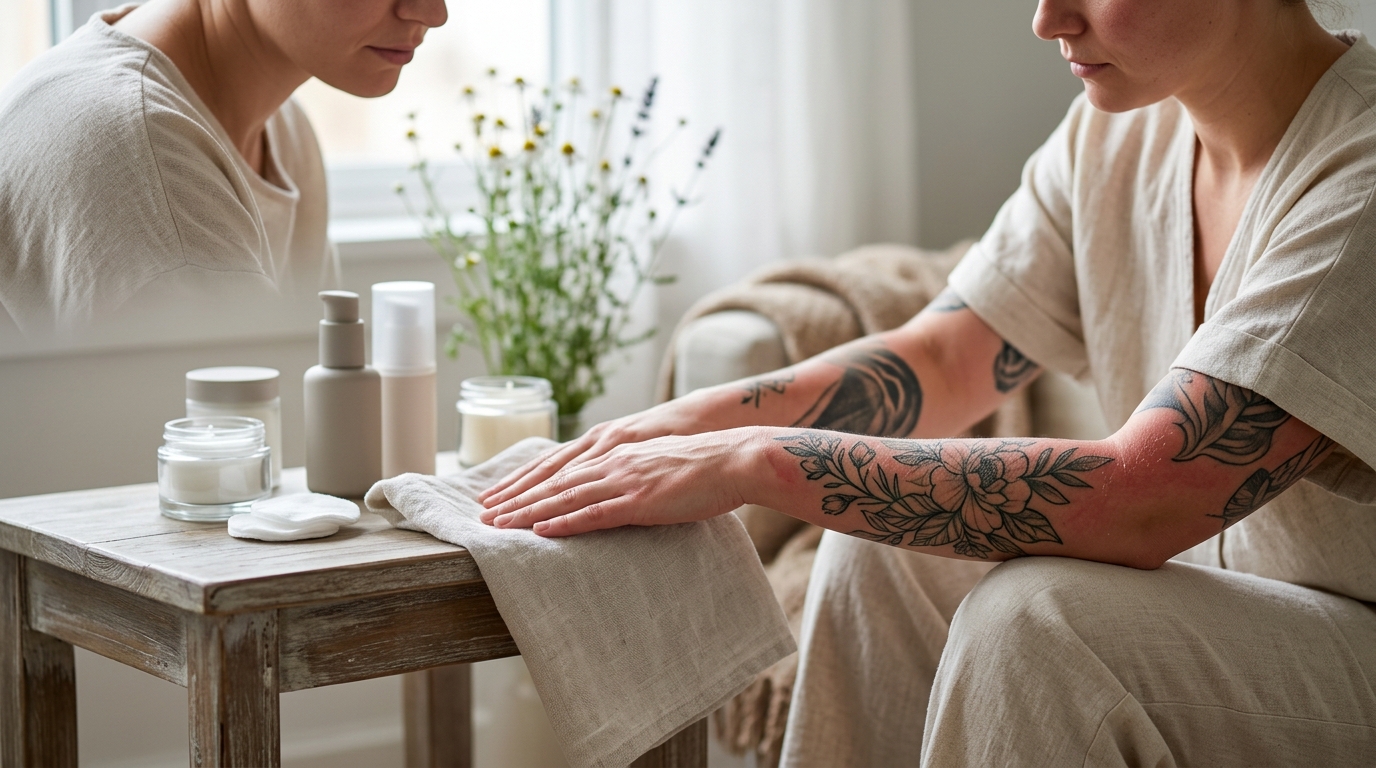 Sensitive Skin Tattoo Aftercare: A Gentle Routine Guide