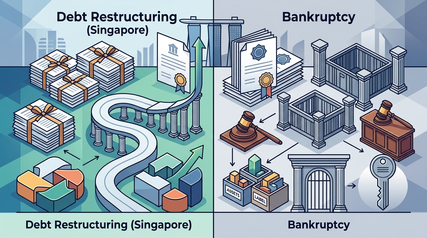 Debt Restructuring vs. Bankruptcy in Singapore: A Legal Guide