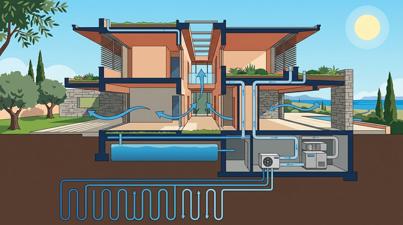 Passive Cooling & Geothermal Systems for Modern Luxury Homes