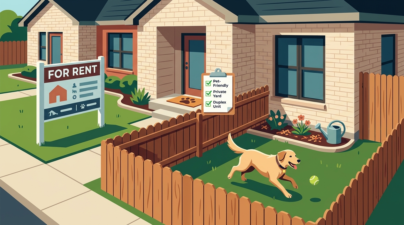 Find Pet-Friendly Duplexes in Lubbock with Private Yards