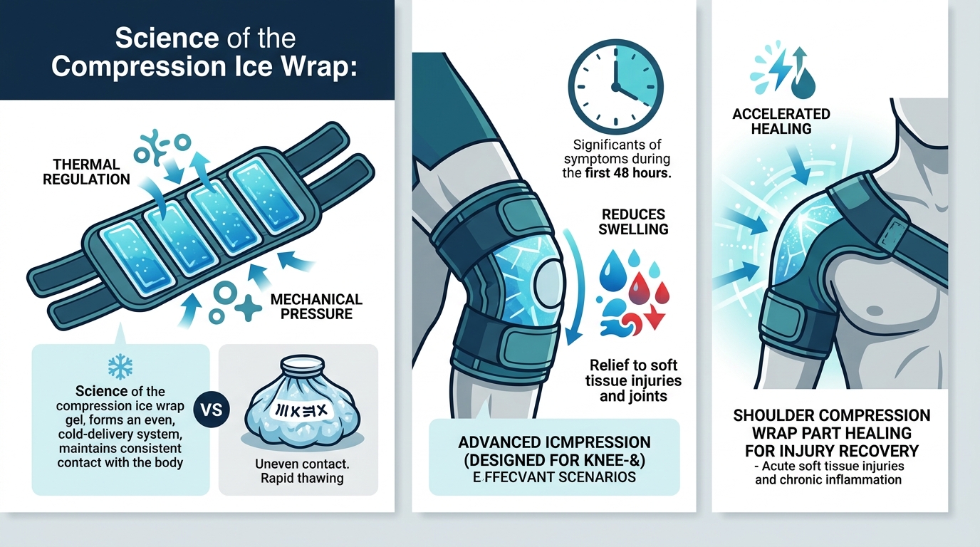 Compression Ice Wraps: Benefits for Injury Relief & Recovery