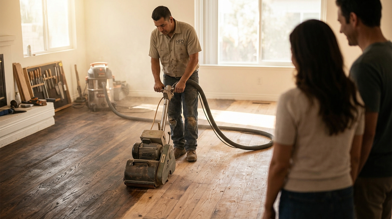 Benefits of Professional Hardwood Flooring Sanding and Refinshin