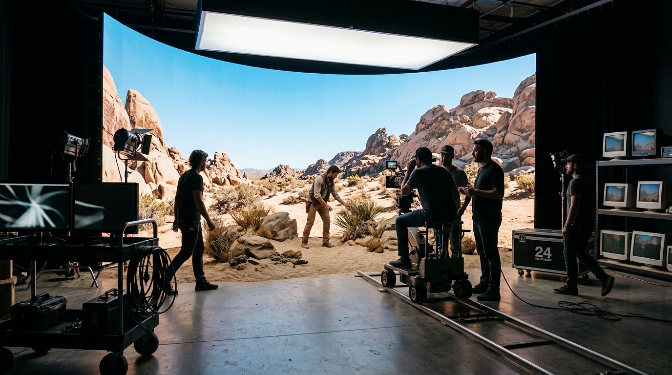 Film Multiple Locations in One Day with LED Volume Walls