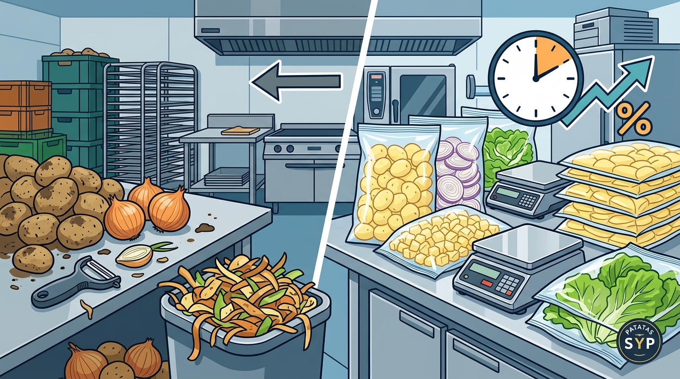 Benefits of Pre-Peeled Vegetables for High-Volume Kitchens