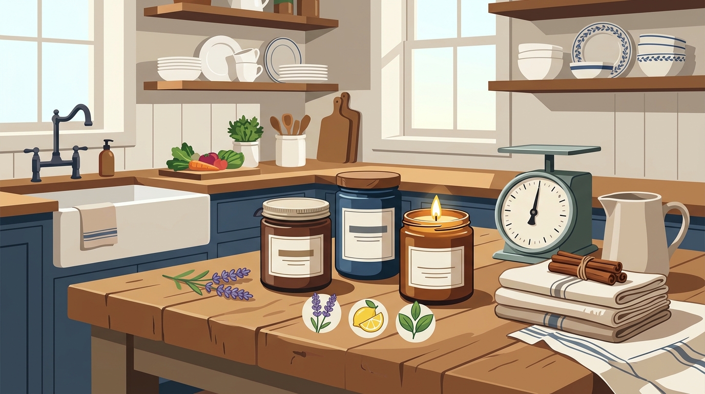 Best Natural Candles for a Farmhouse Kitchen | Flyover Candle Co