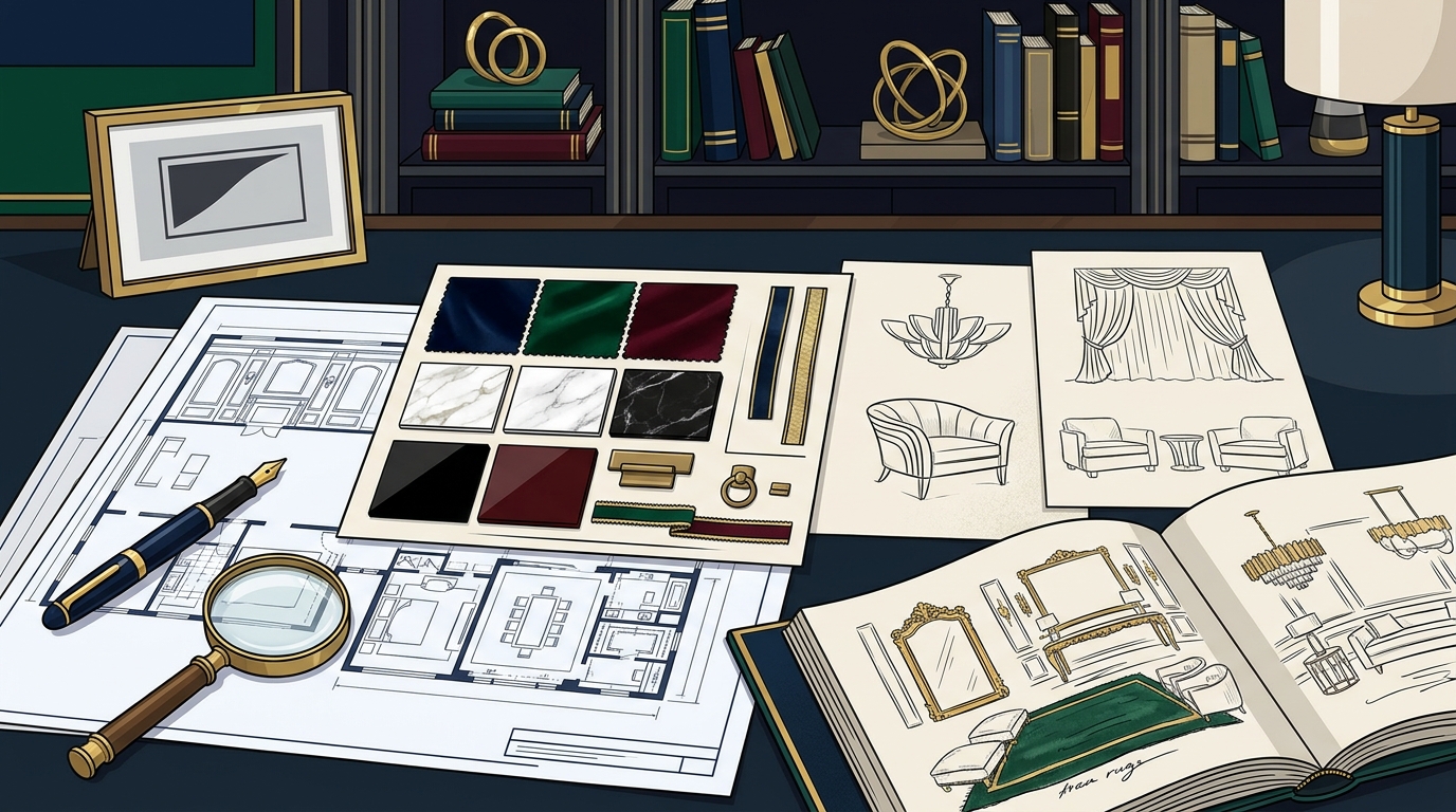 Hollywood Glamour & American Elegance in Luxury Interiors