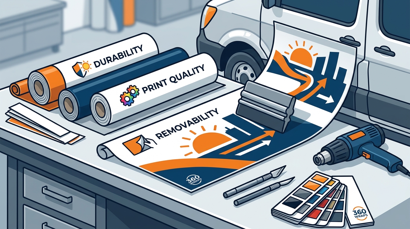Choosing the Right Material for Commercial Vehicle Wraps