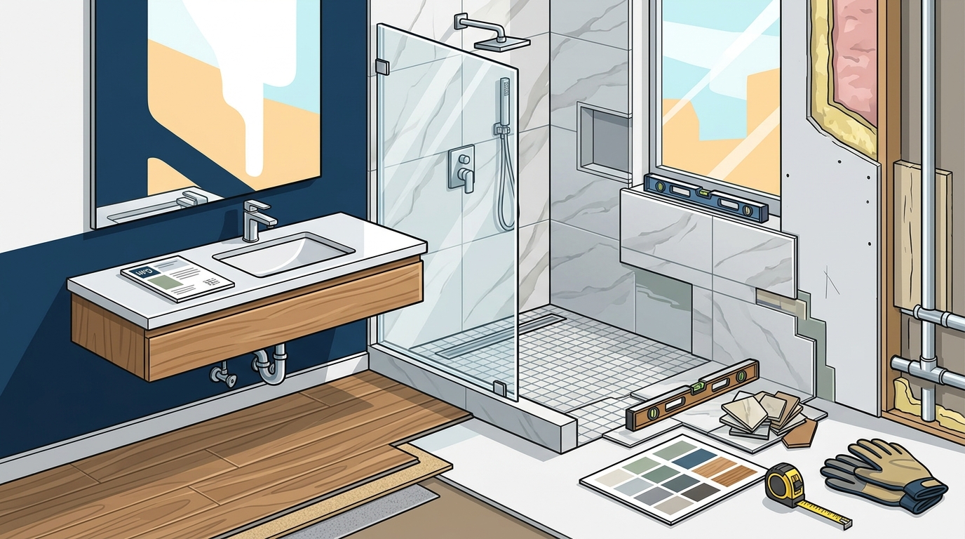 Top Bathroom Remodeling Options in Orange County | Hardwood & T