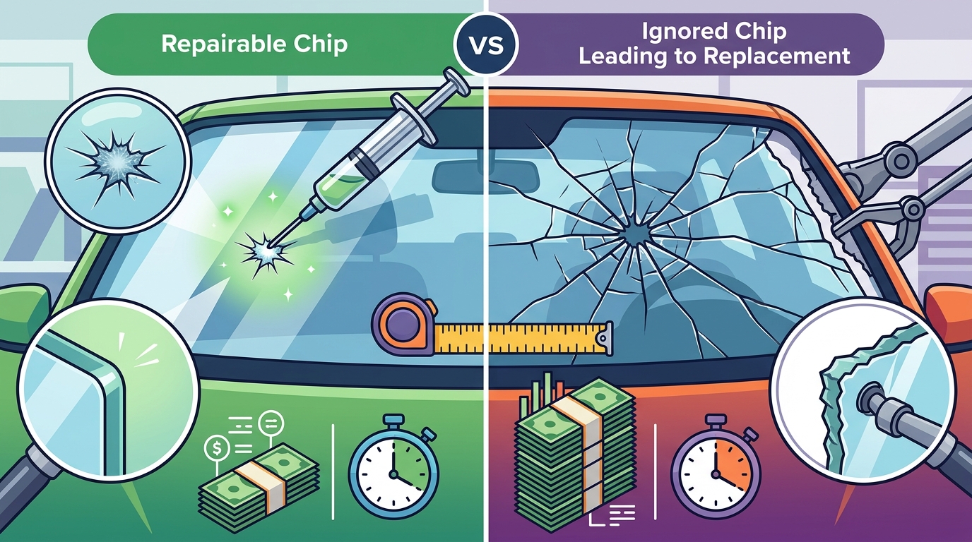 Windshield Repair vs Replacement: Save Money on Minor Damage