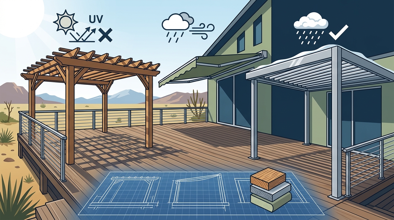 Pergola vs Awning vs Cantilever: Best Deck Cover for Utah