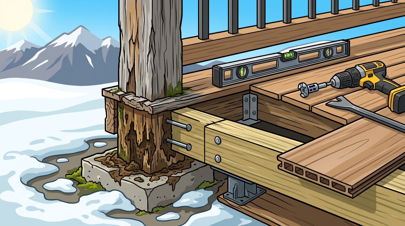 Fix Rotting Decks in Utah: Snow, Sun & Repair Guide