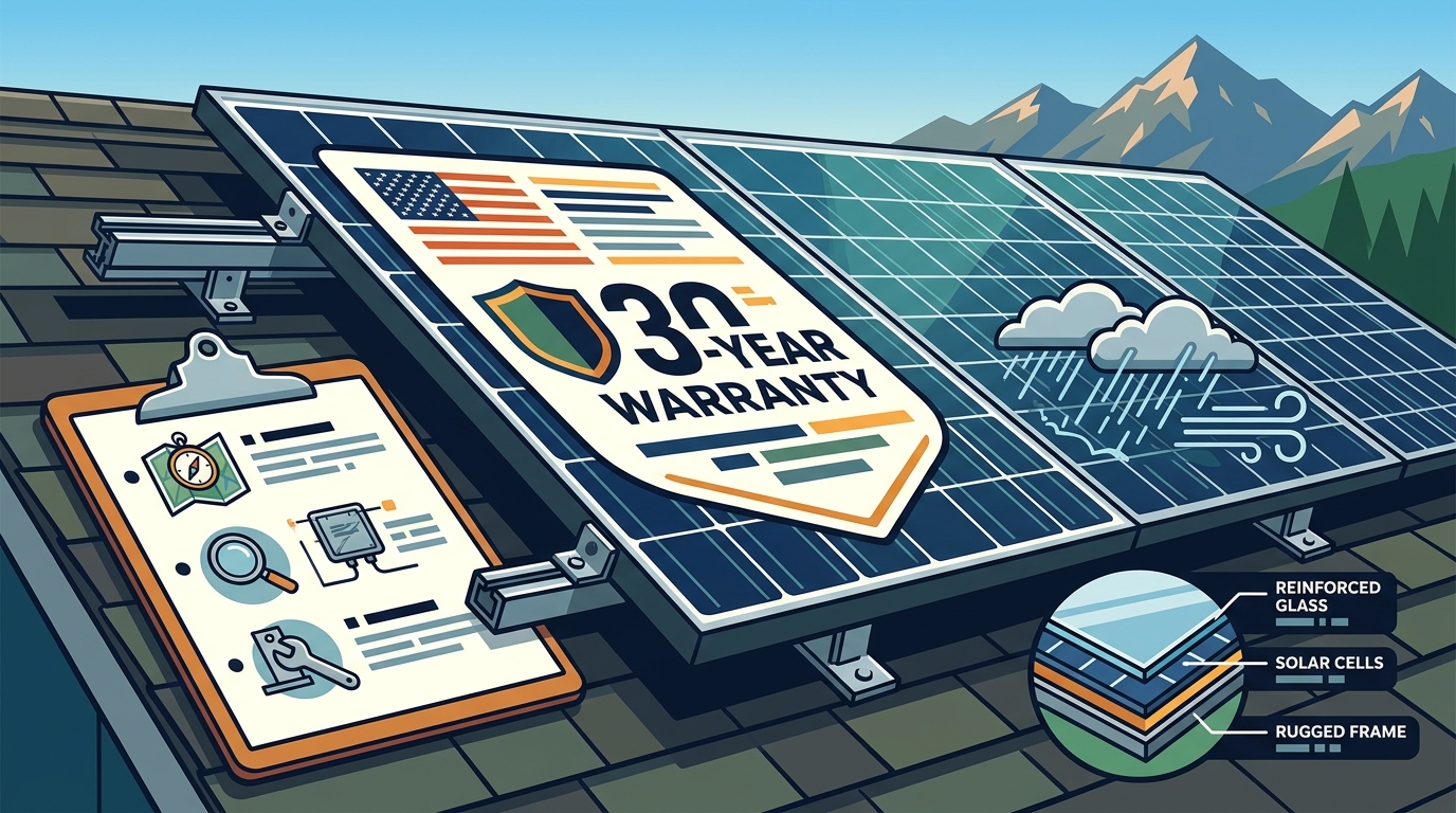 Best American-Made Solar Panels with 30-Year Warranty